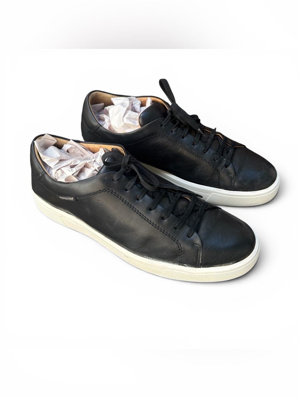 Mephisto Hasko Black Leather Low Top Sneakers men’s